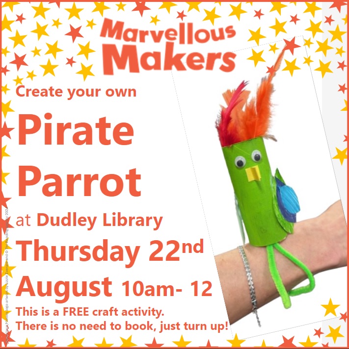 Dudley Library - Pirate Parrots Craft